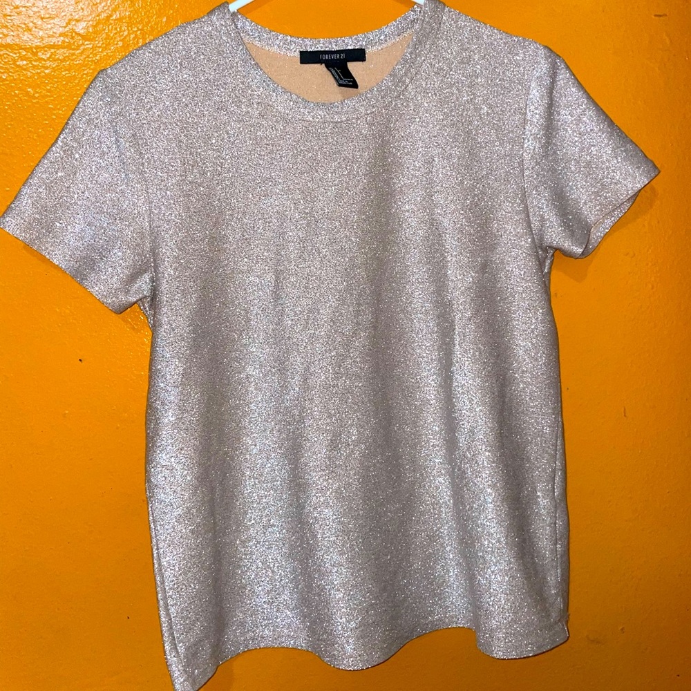 Forever 21 “glittery affect” shirt